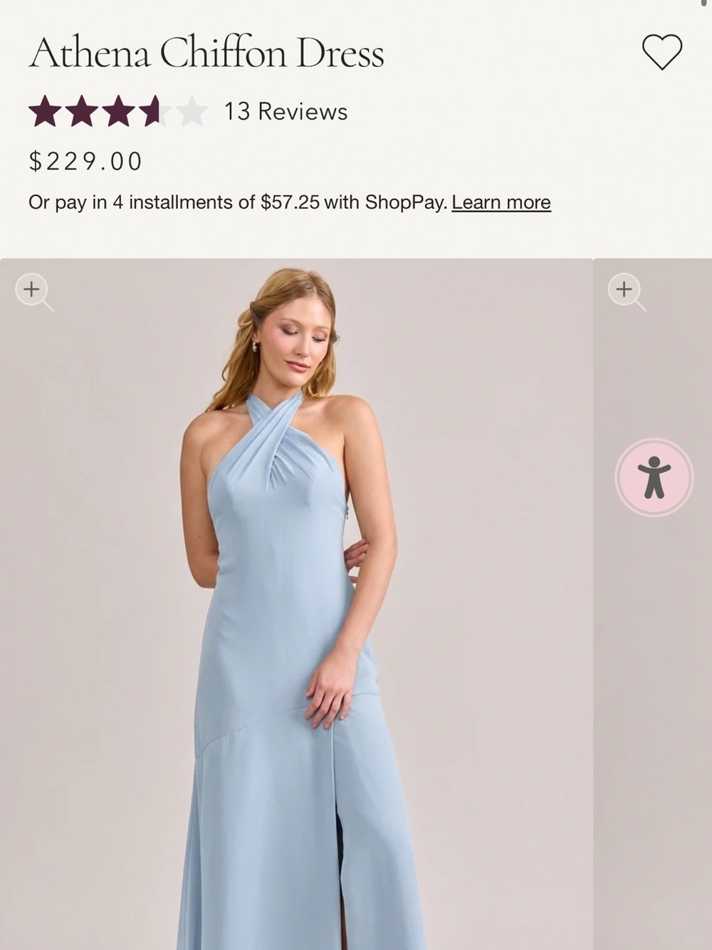 Athena Light Blue Halter Maxi Dress